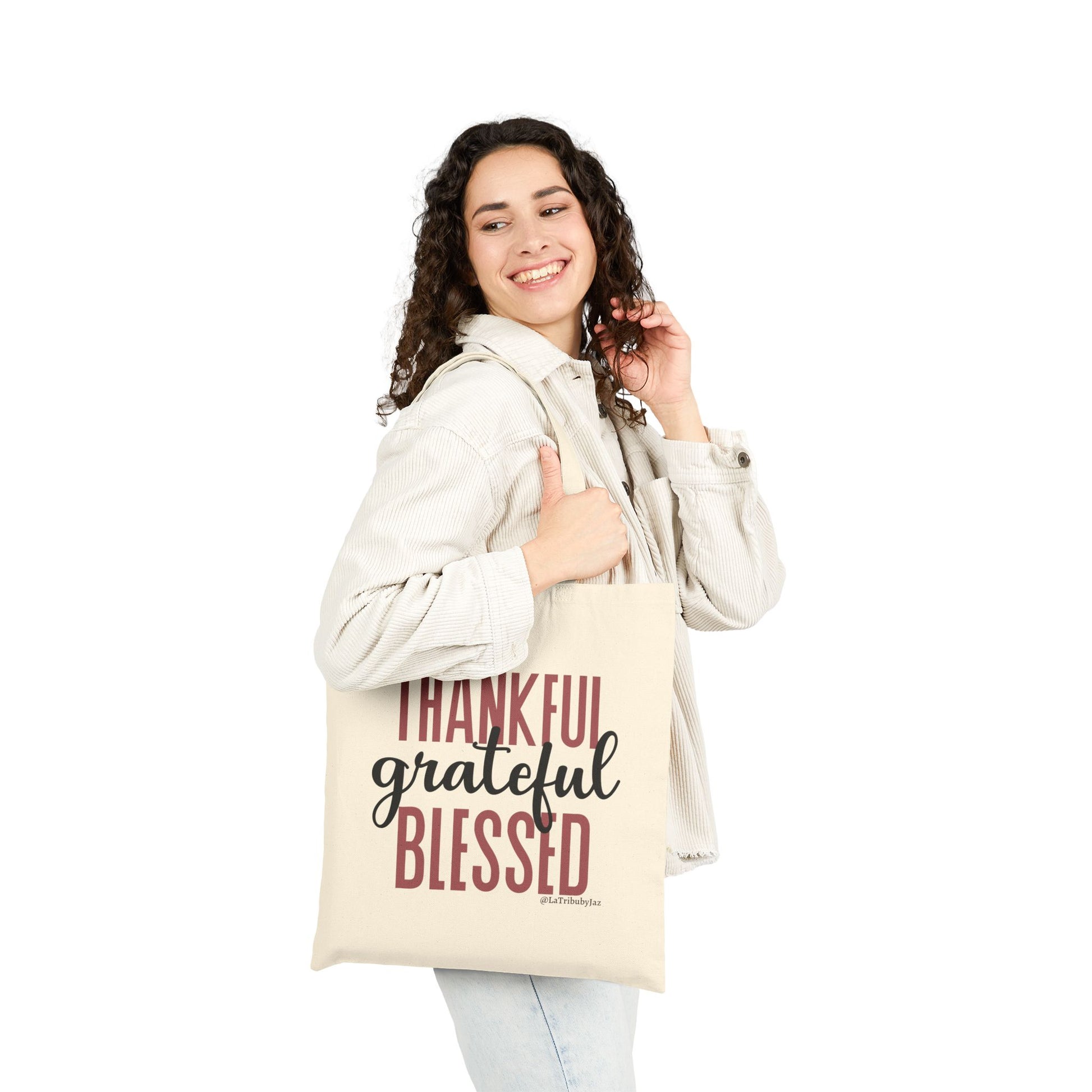 Thankful.Grateful.Blessed - Tote Bag