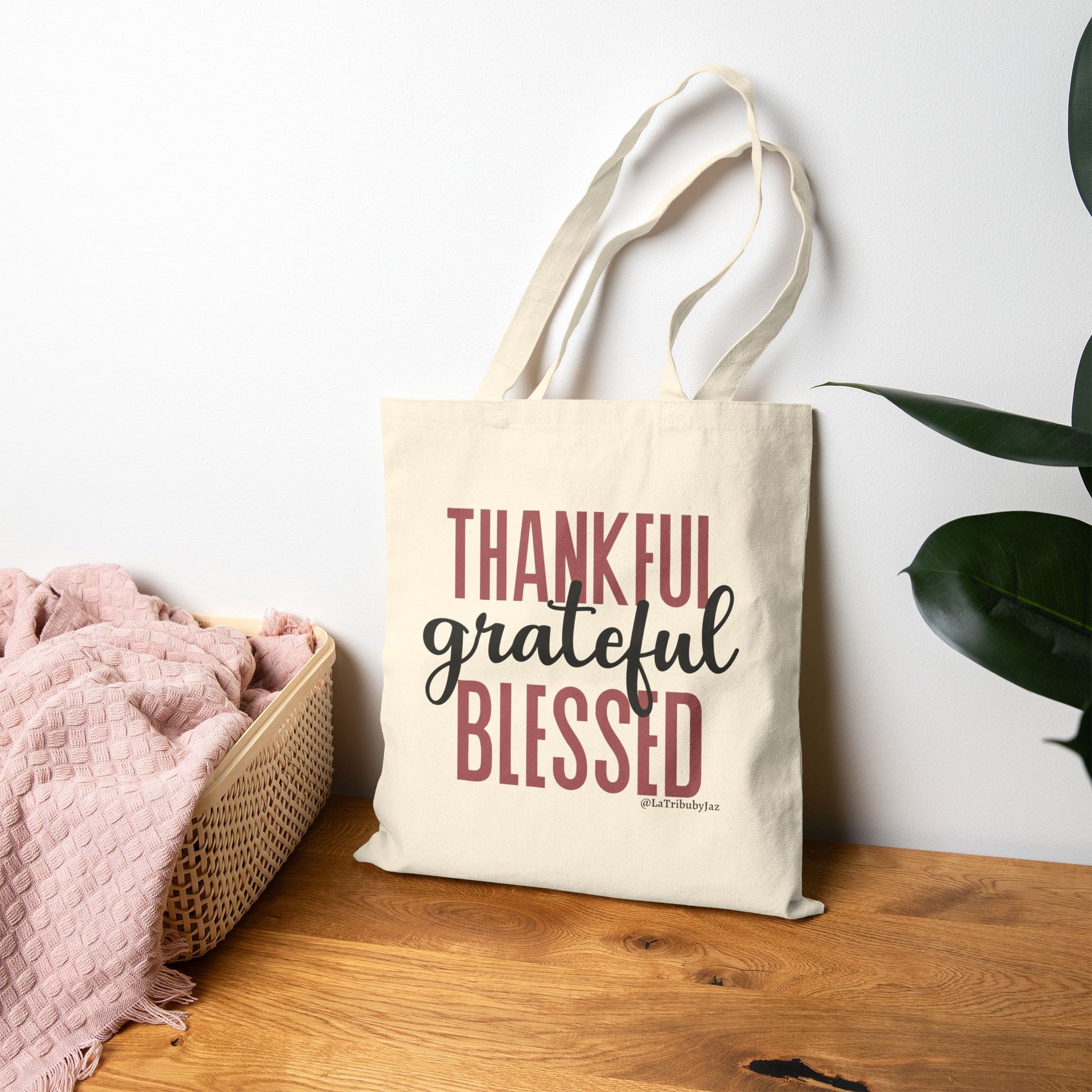 Thankful.Grateful.Blessed - Tote Bag