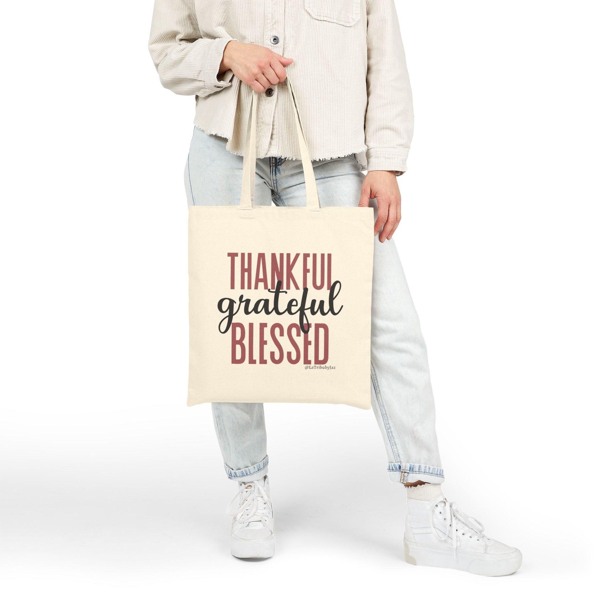 Thankful.Grateful.Blessed - Tote Bag